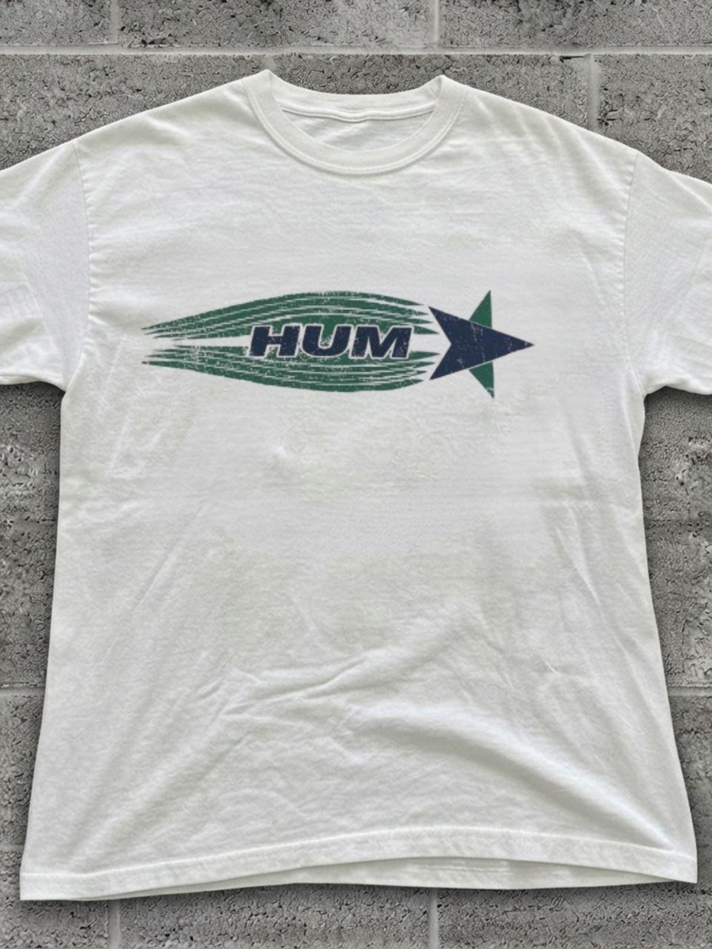 Gildan White Tee with Star Graphic